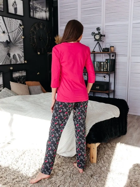 Пижама женская со штанами домашний костюм