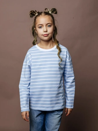 Свитшот для девочки нарядная тельняшка на весну