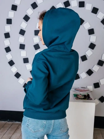 Однотонное худи с начесом