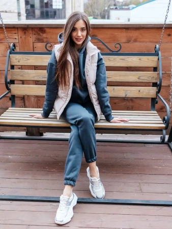 Костюм спортивный женски с начесом оверсайз домашняя одежда