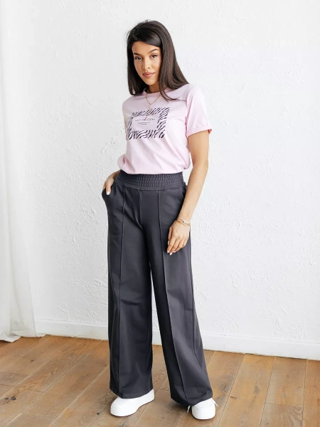 Брюки палаццо широкие классические БФ536