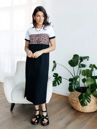 Платье женское трикотажное больших размеро хлопок ПЛК569