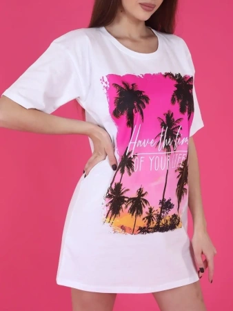 Футболка туника оверсайз