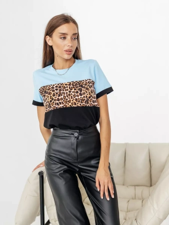 Футболка хлопок с принтом новогодняя больших размеров