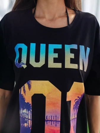 Туника платье домашнее повседневное больших размеров