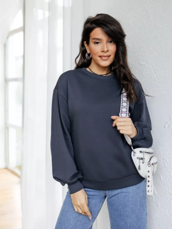 Свитшот женский оверсайз больших размеров ДФ545