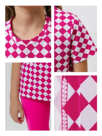 Футболка для девочки с принтом хлопок летняя пляжная