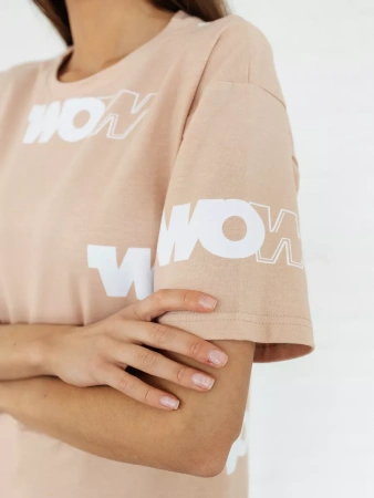 Футболка оверсайз с принтом большого размера