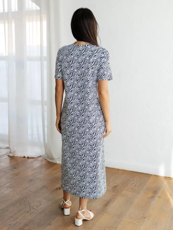 Платье женкое трикотажное домашнее больших размеров ПЛК609