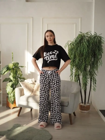 Пижама с штанами брючная большие размеры