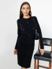 Лонгслив с сердечками женский облегающий с принтом дк571