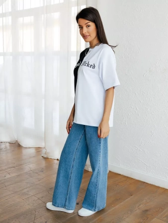 Футболка с принтом больших размеров спортивная ФК531