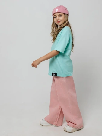 Футболка для девочки с принтом хлопок летняя пляжная