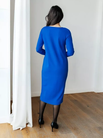 Платье трикотажное вечернее длинное ПЛМ582