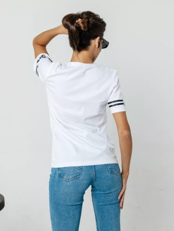 Футболка с принтом цифры больших размеров