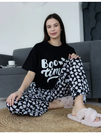 Пижама с штанами брючная большие размеры