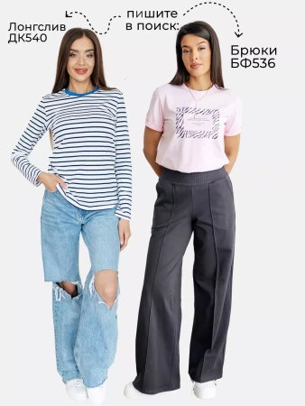 Футболка с принтом оверсайз больших размеров