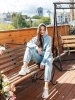 Спортивный костюм с начесом оверсайз кроя зимний