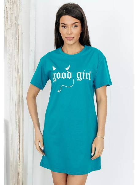 Туника домашнее платье с принтом