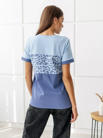 Футболка хлопок с принтом новогодняя больших размеров