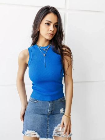 Топ под пиджак в рубчик спортивная майка МК558