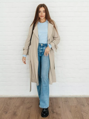 Лонгслив тельняшка большого размера джемпер