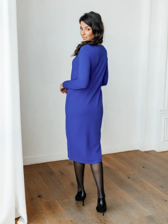 Платье трикотажное вечернее длинное ПЛМ582