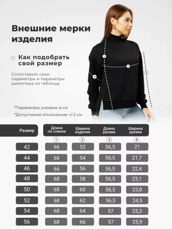 Свитер с горлом кофта с длинным рукавом ДФ542