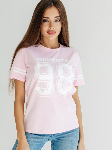 Футболка хлопок с принтом новогодняя больших размеров