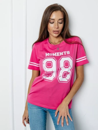 Футболка с принтом цифры больших размеров