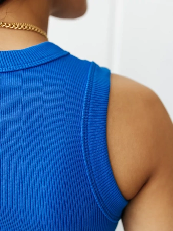 Топ под пиджак в рубчик спортивная майка МК558