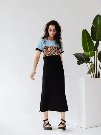 Платье женское трикотажное больших размеров домашнее ПЛК569