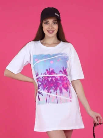 Туника платье домашнее повседневное больших размеров