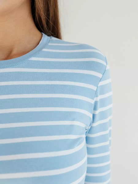 Лонгслив тельняшка большого размера джемпер