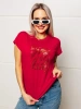 Футболка женская больших размеров с принтом нарядная