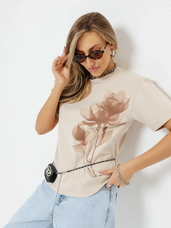 Футболка женская нарядная блузка больших размеров