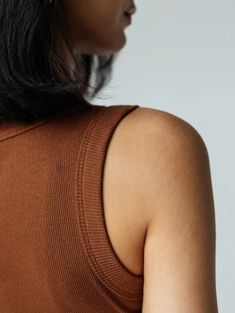 Платье женское в рубчик