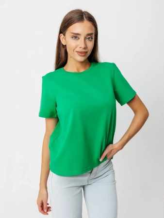 Короткая футболка приталенная одежда хлопок ФК561