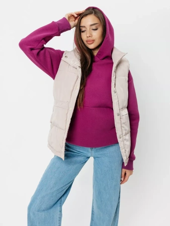 Однотонное худи с начесом