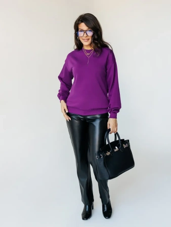 Свитшот женский оверсайз больших размеров ДФ545