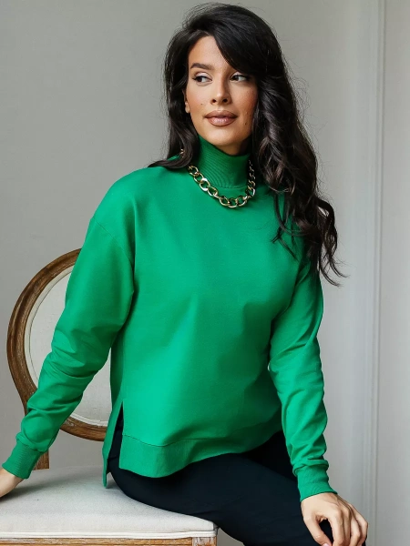 Свитер женский кофта оверсайз больших размеров