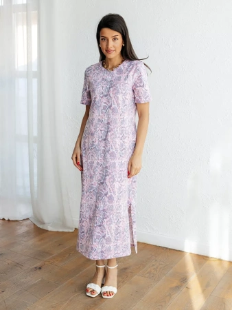 Платье женкое домашнее длинное больших размеров ПЛК609