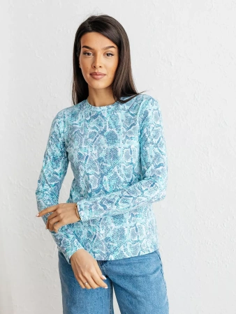 Лонгслив женский больших размеров с принтом дк571