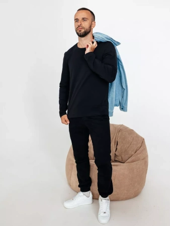 Свитшот однотонный базовый без начеса