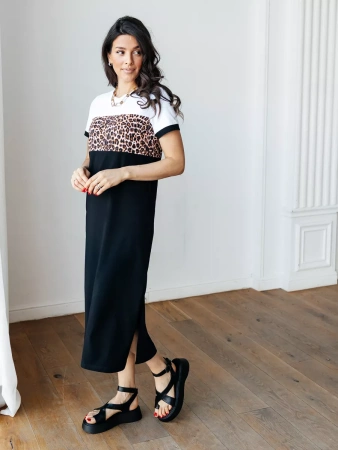 Платье женское трикотажное больших размеро хлопок ПЛК569