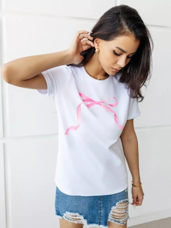 Футболка базовая хлопок с принтом больших размеров