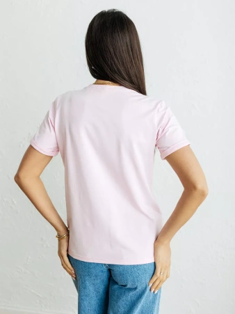 Футболка базовая хлопок с принтом больших размеров