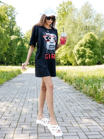 Туника футболка оверсайз
