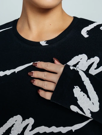 Платье женское трикотажное трапеция повседневное ПЛИ577