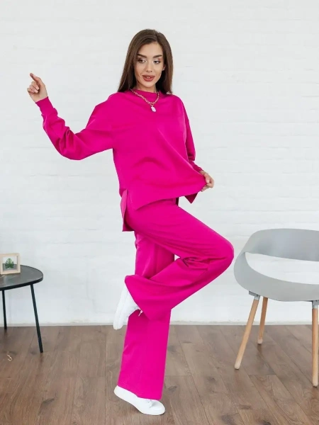 Спортивный костюм женский брючный больших размеров КФ524